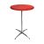 Rental of high red standing dining table diameter 70cm