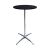 Rental of high black standing dining table diameter 60cm