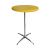 Rental of high yellow standing dining table diameter 70cm