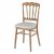 Rental of Napoleon 3 style chair in natural raw wood