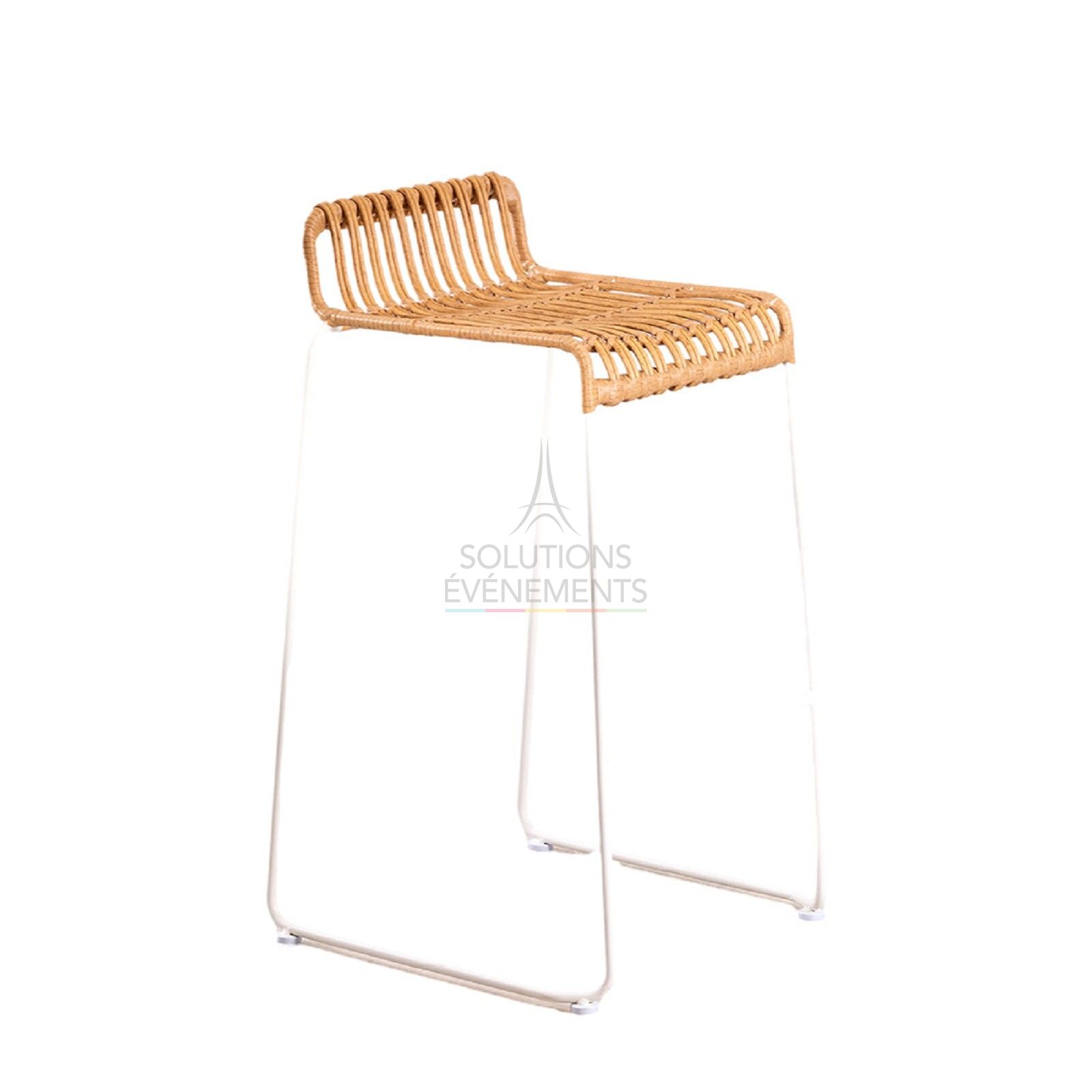 Rental of high stool in synthetic rattan