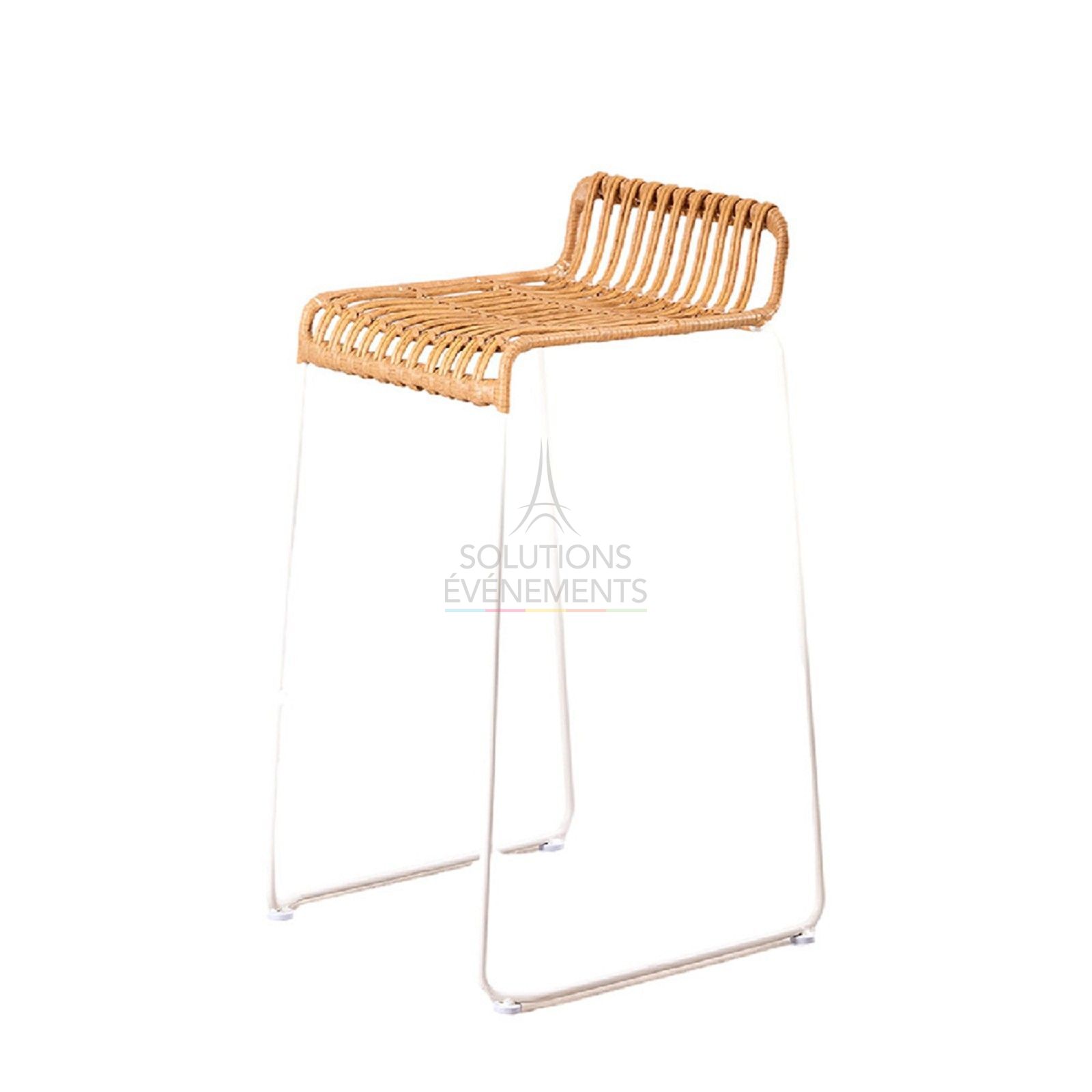 Rental of high stool in synthetic rattan