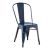 Rental of industrial blue metal chair