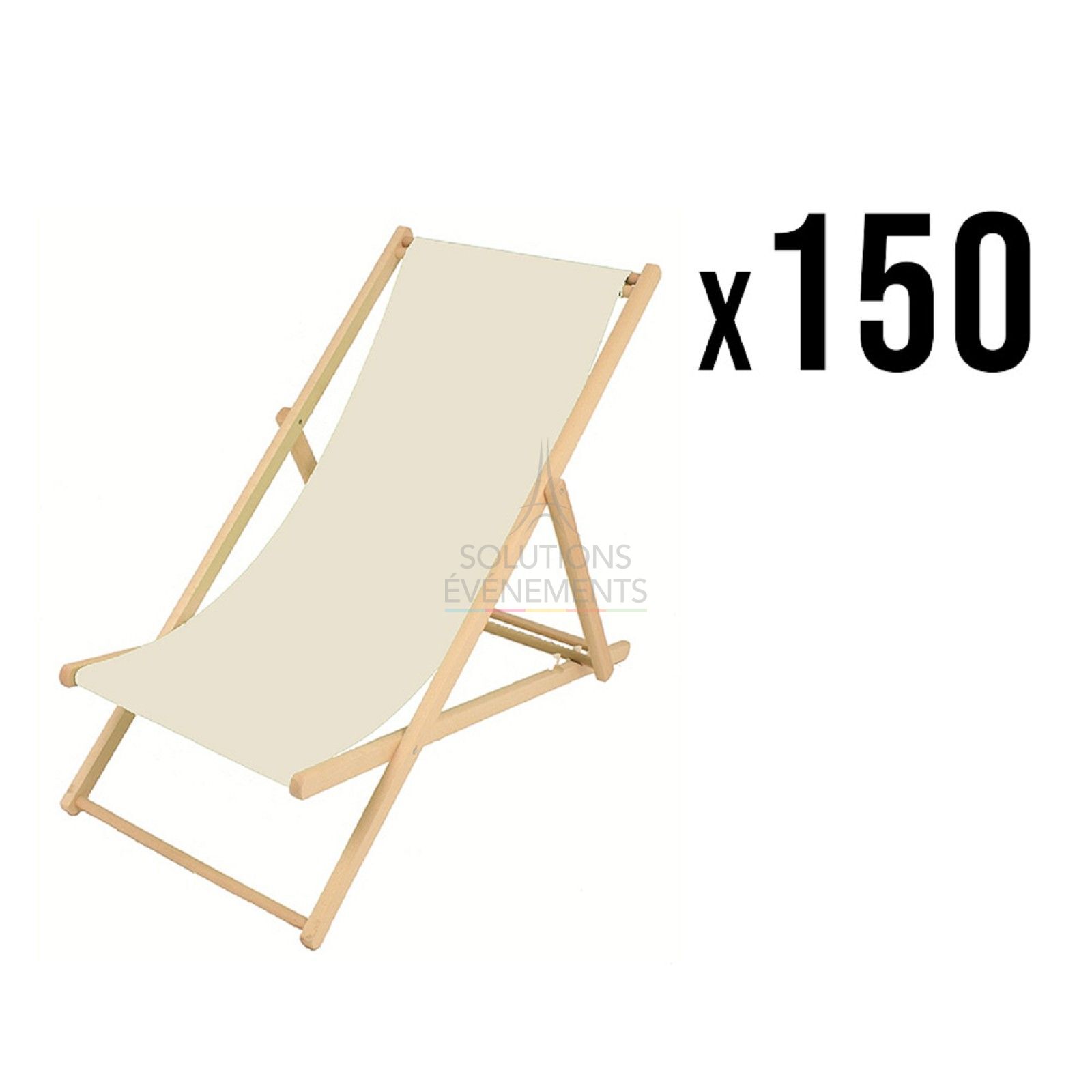 Rental of 150 Chilean deck chairs