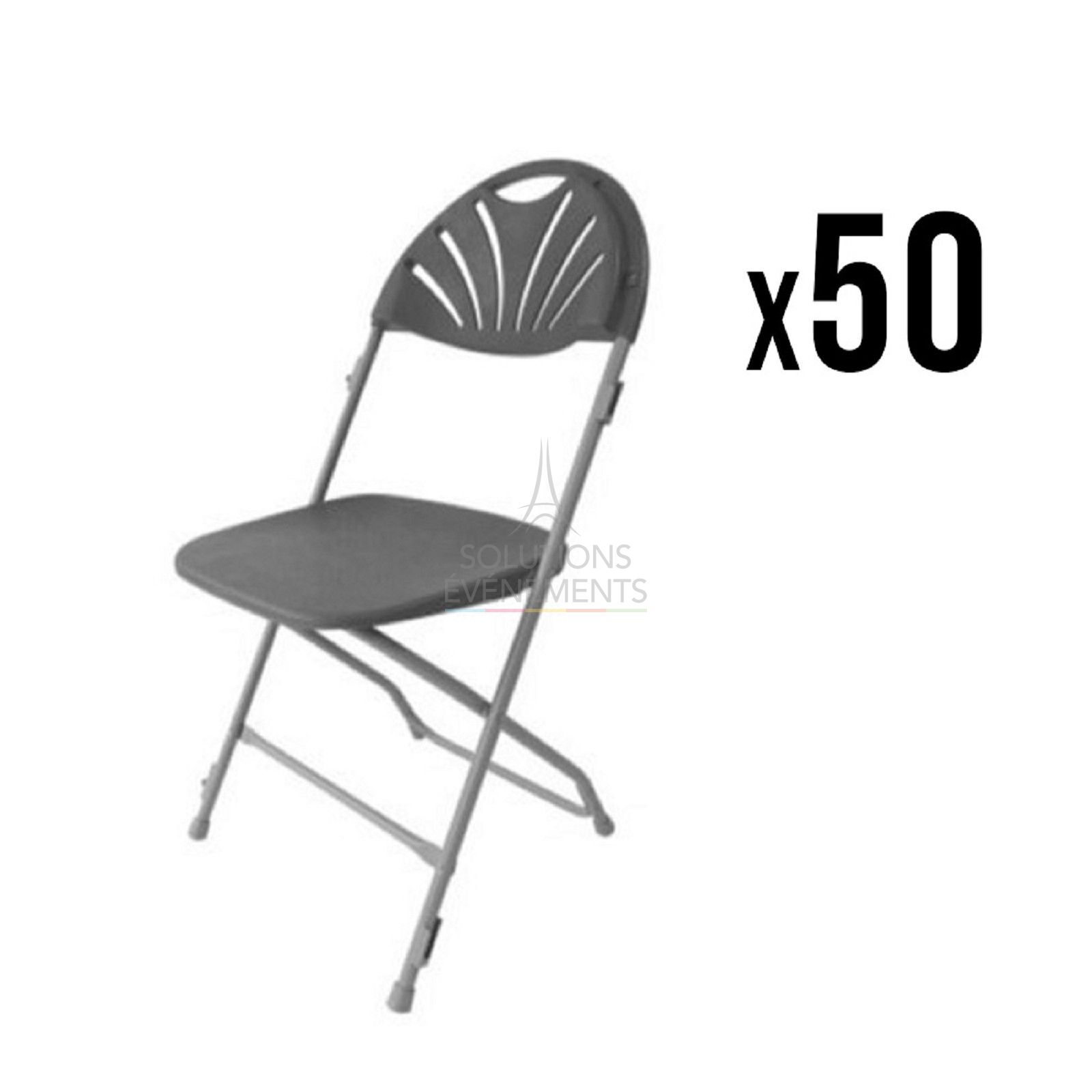 Location de 50 chaises pliantes économiques et robustes