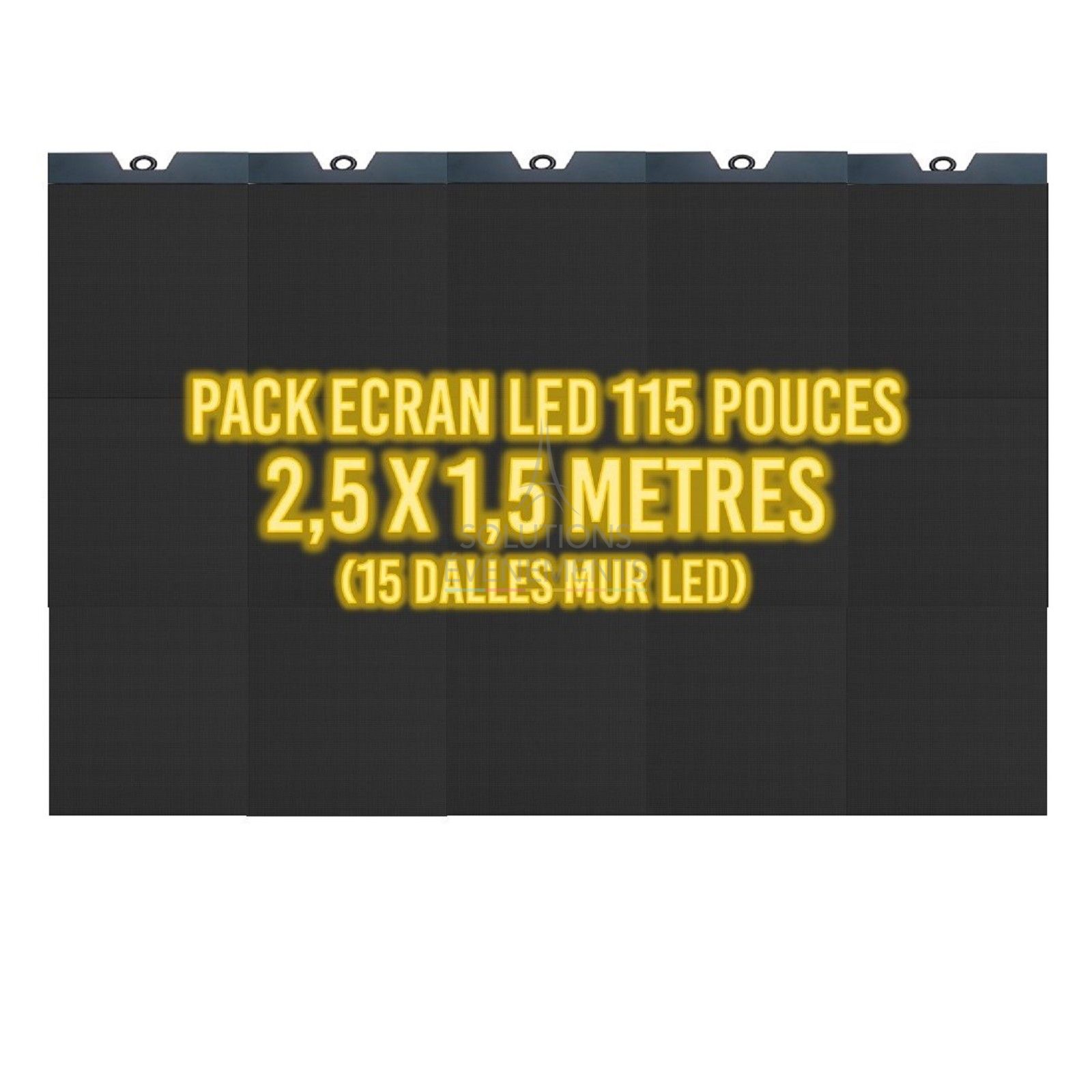 Location Ecran video de 115 pouces avec 15 dalles led pitch 3.9mm