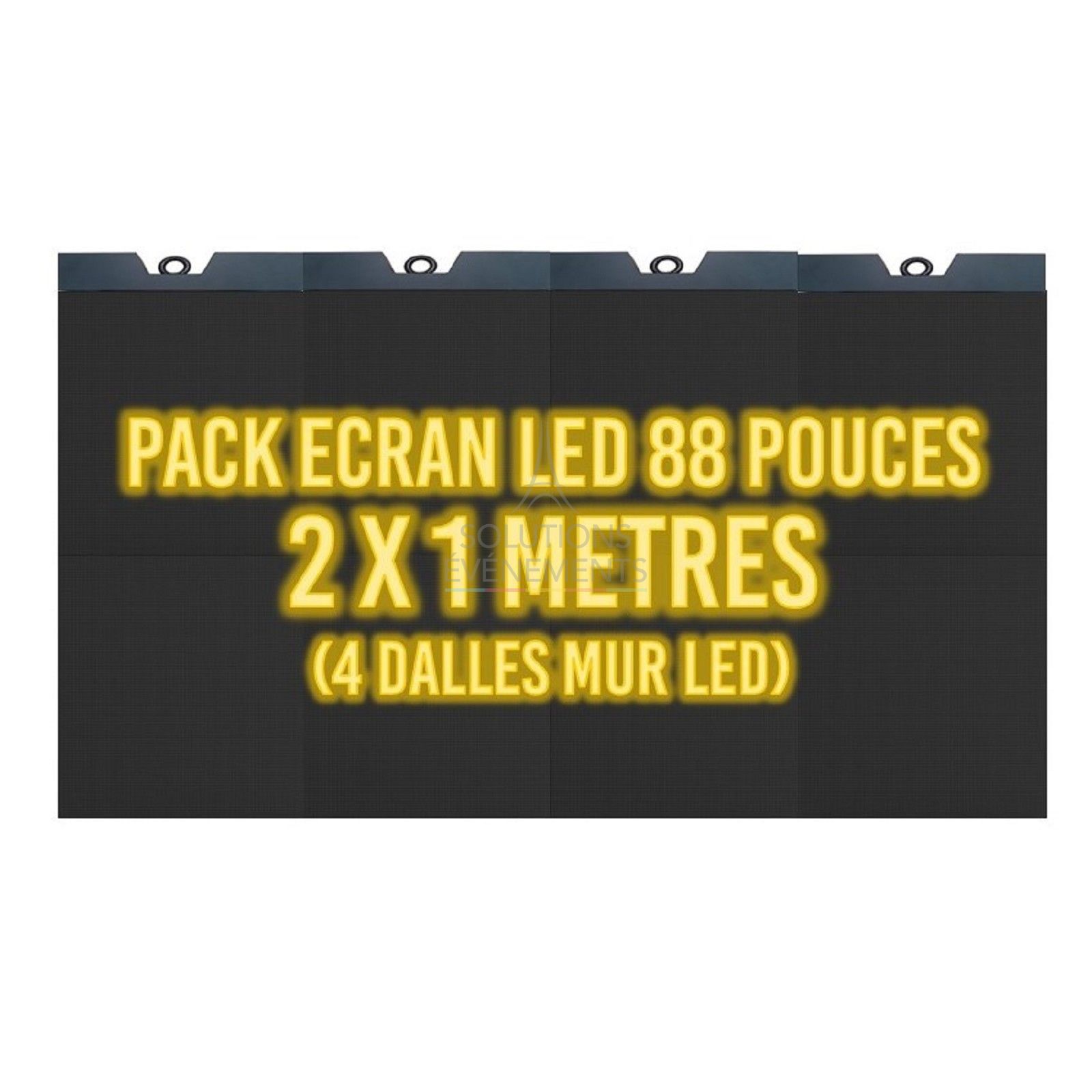 Location Ecran video de 88 pouces avec 8 dalles led pitch 3.9mm