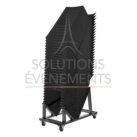 Rental pack of eco-responsible black designer high chairs