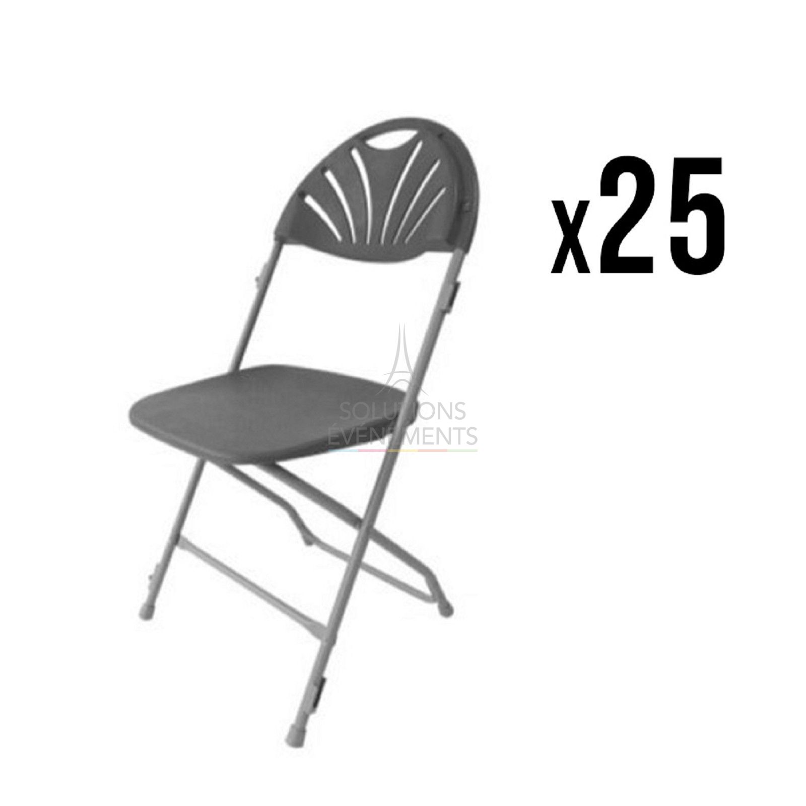 Rental of 25 economical and robust folding chairs