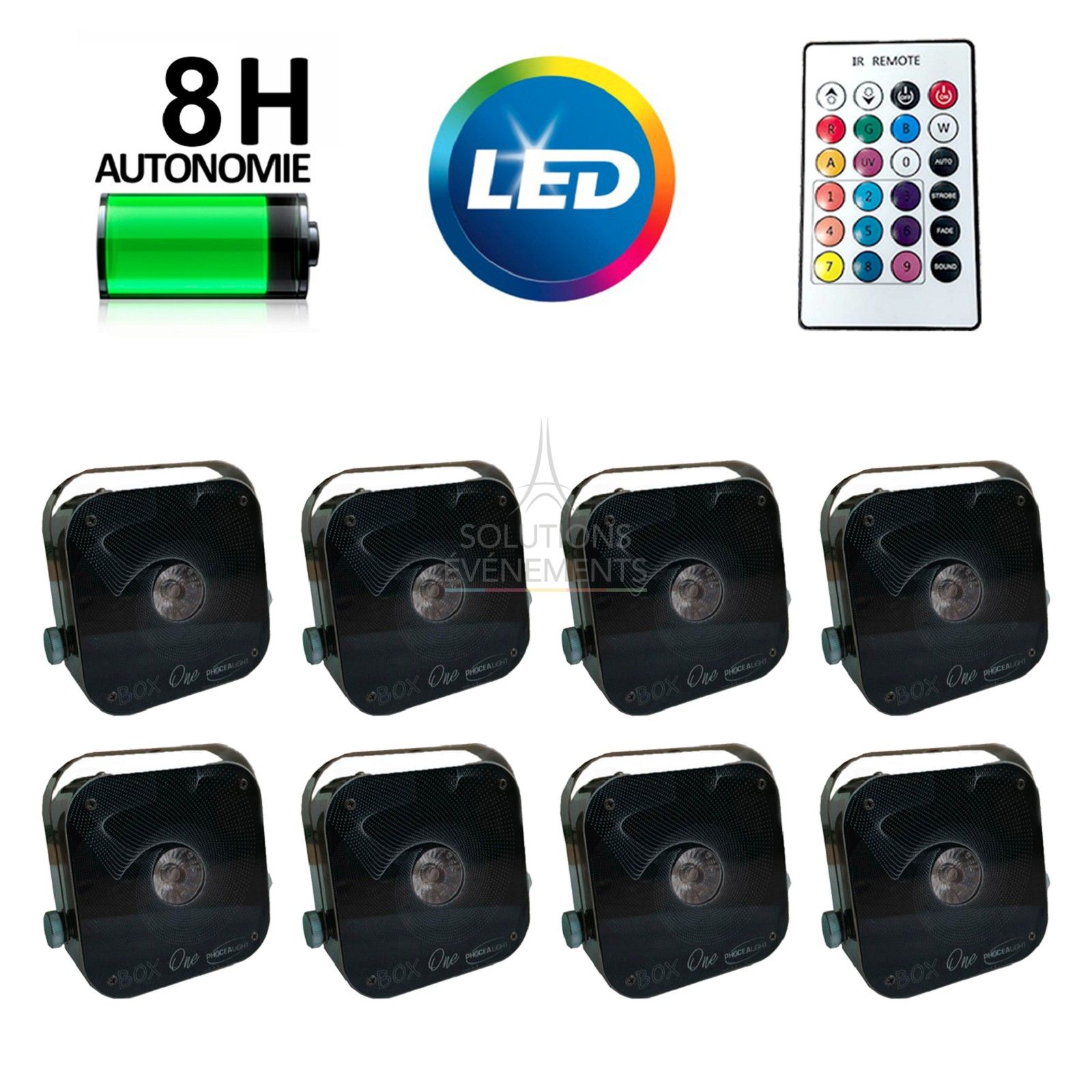 Rental of pack of 8 stand-alone projectors