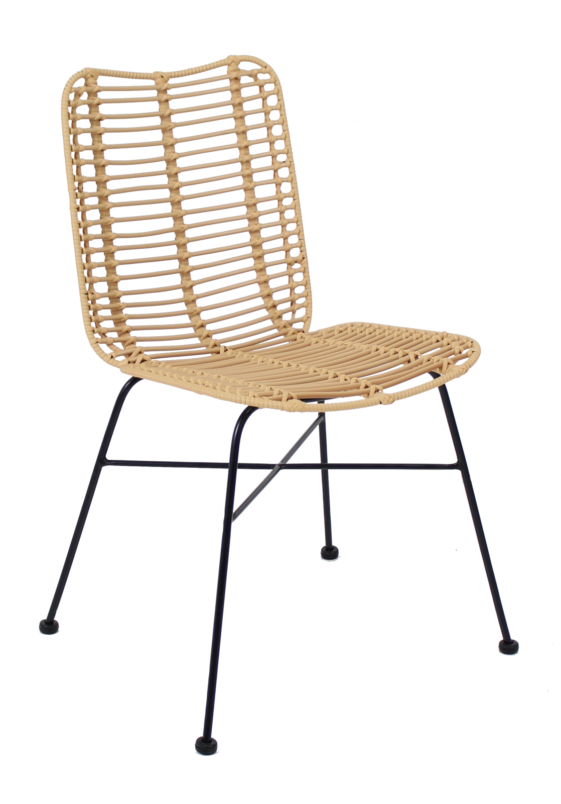 Rental of beige rattan palm chair