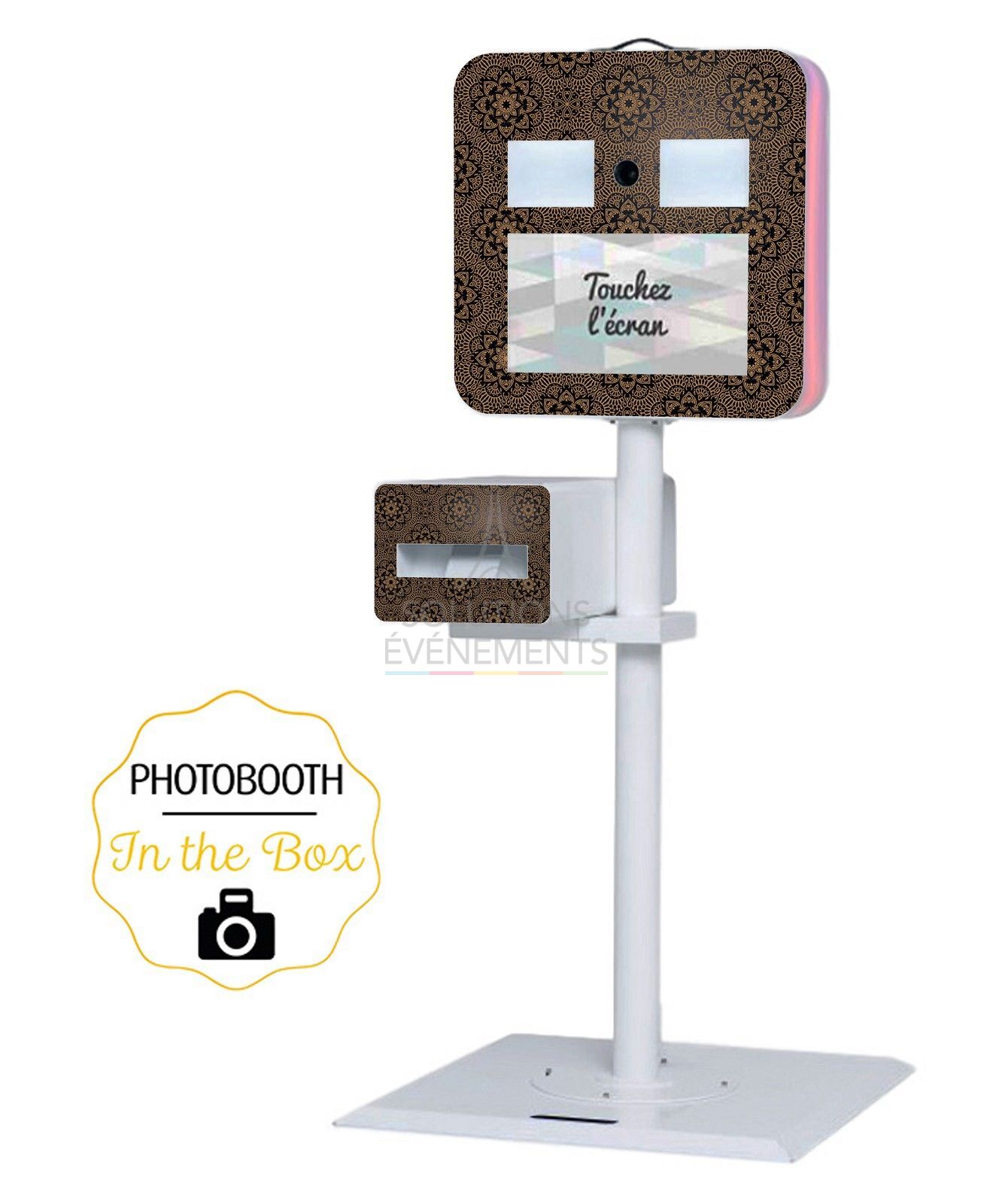 Photobooth rental with instant printing selfie terminal