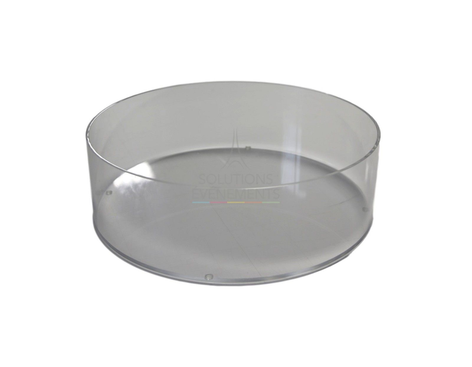 Rental transparent plexiglass vase 50 cm