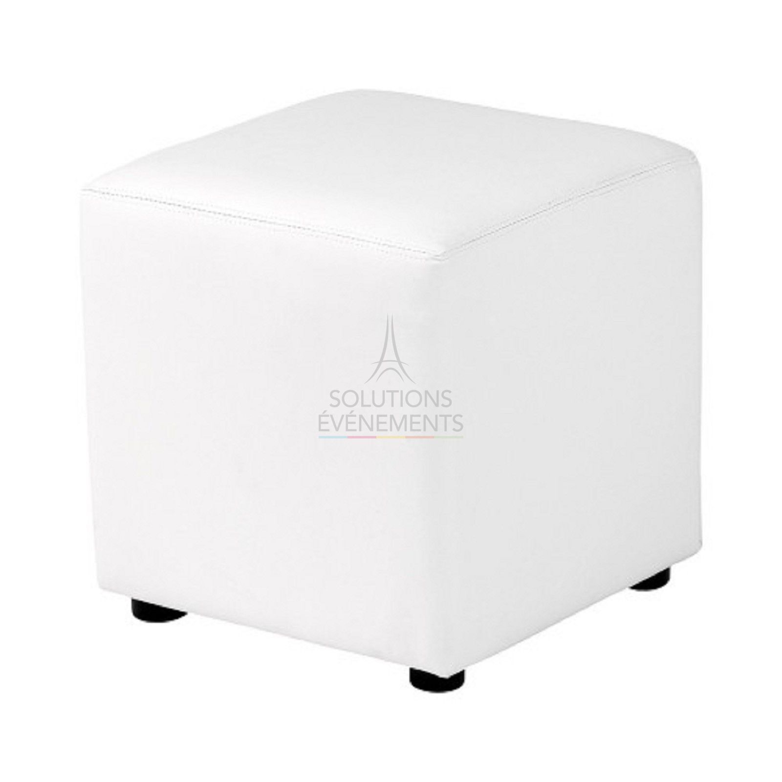 Location de pouf blanc pour événement