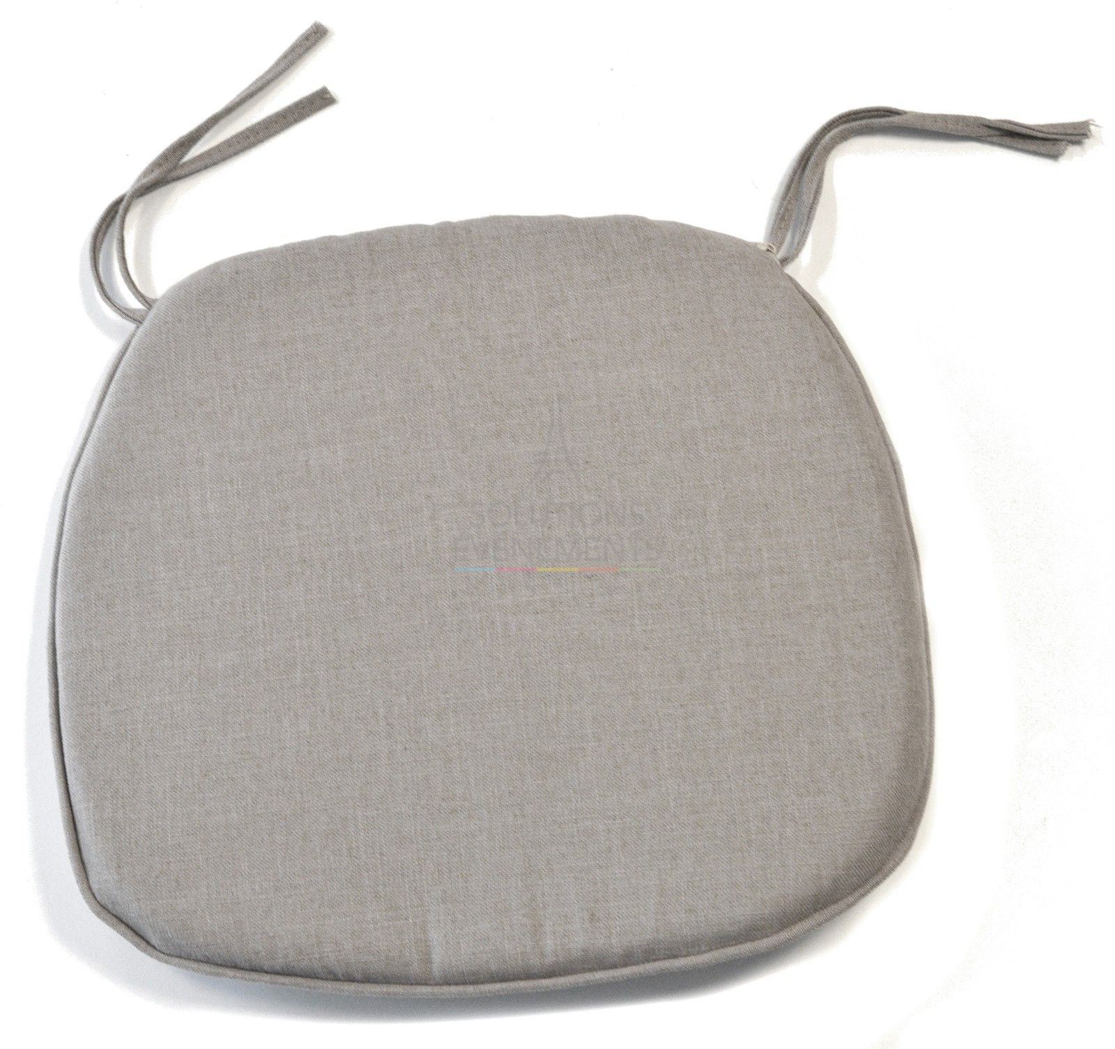 Rental of soft gray fire-resistant M1 cushion for cross-back chair
