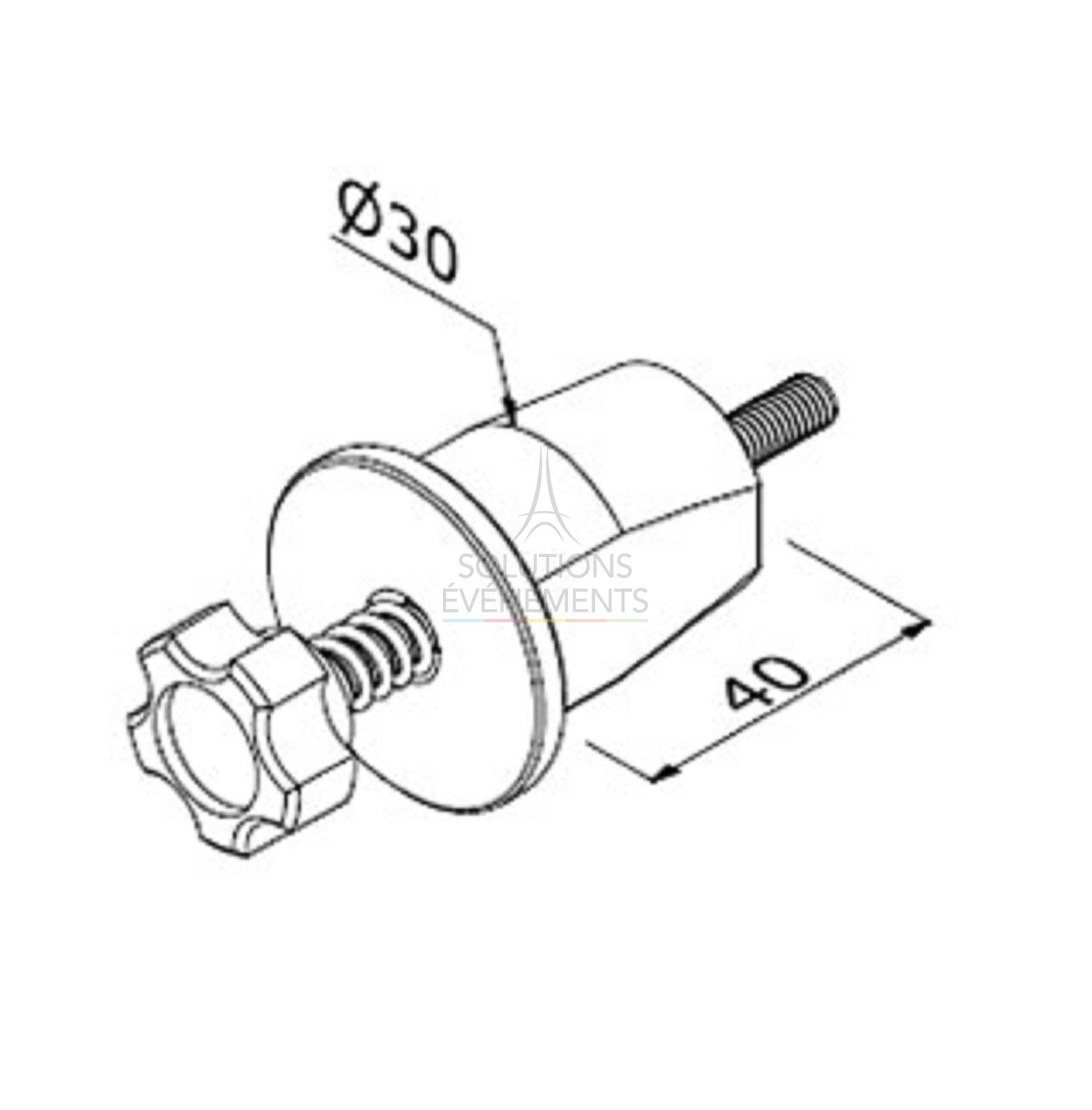 Rental of quick connector for modular stand