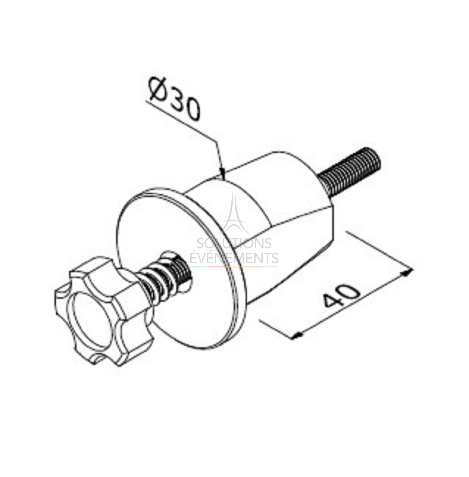 Rental of quick connector for modular stand