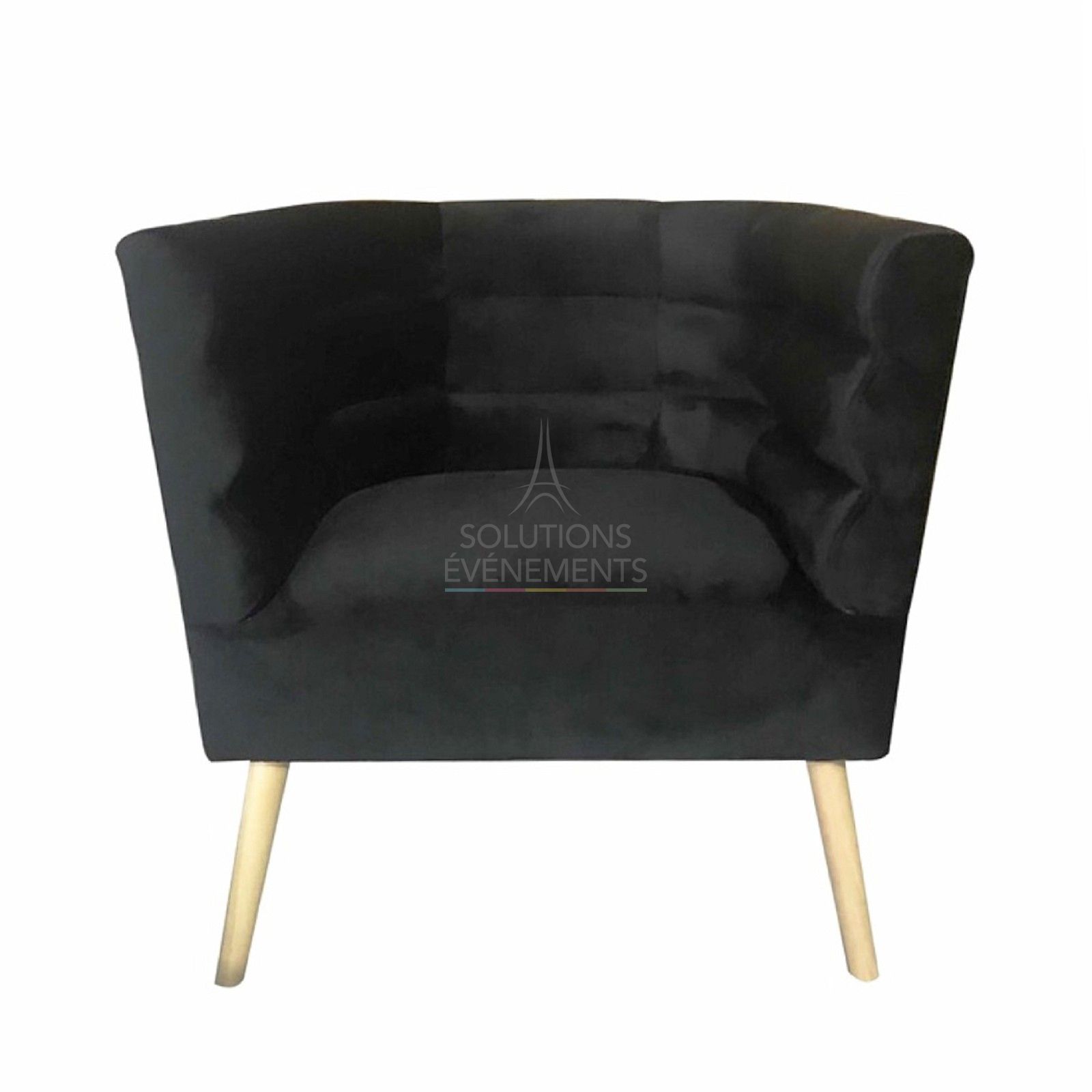 Modern velvet armchair rental