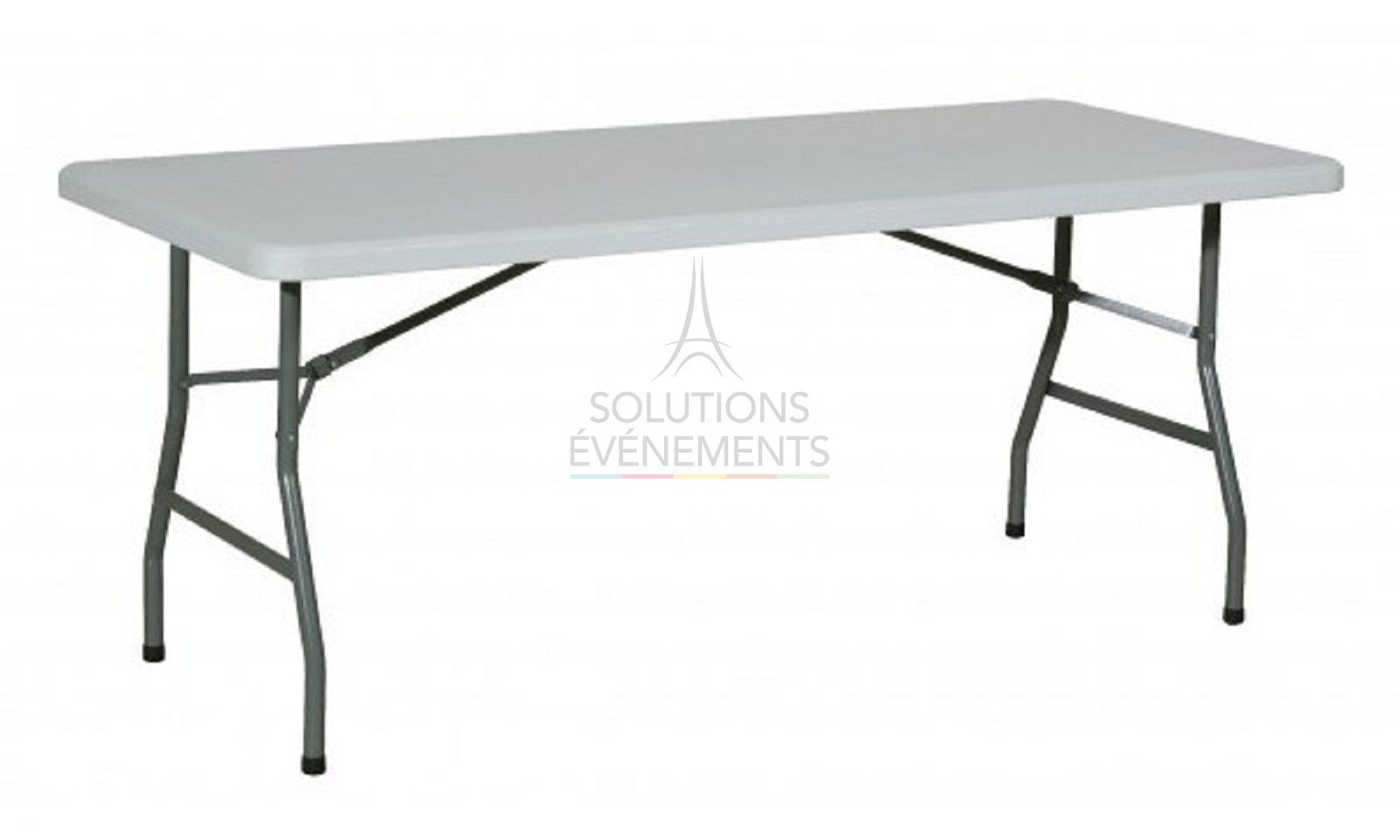 Rental of rectangular plastic table (approximately 8 people)