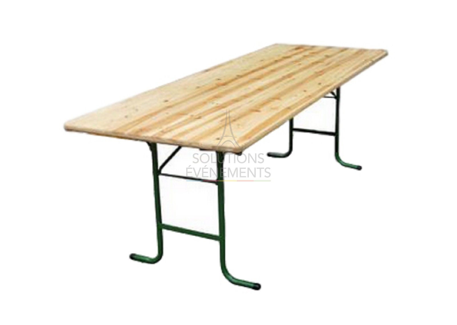 Rental of rectangular wooden banquet table