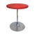 Rental of red pedestal table, diameter 70cm