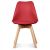 Red Scandinavian chair rental