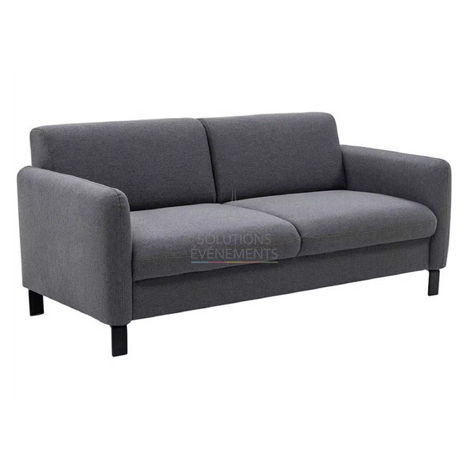 Rental of 3-seater designer fabric sofa