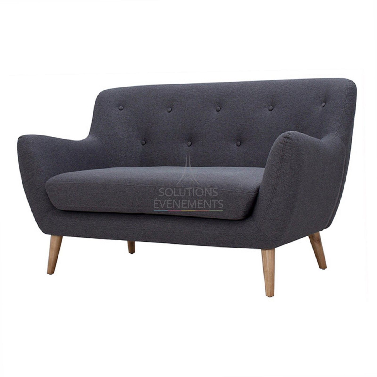 Scandinavian style designer sofa rental for two people