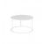 Rental of round lounge coffee table in white color