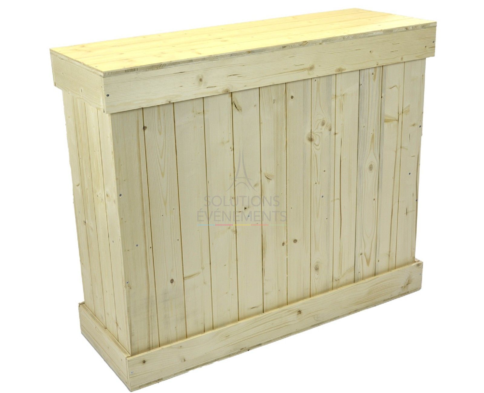 Rental of eco-responsible pine reception desk