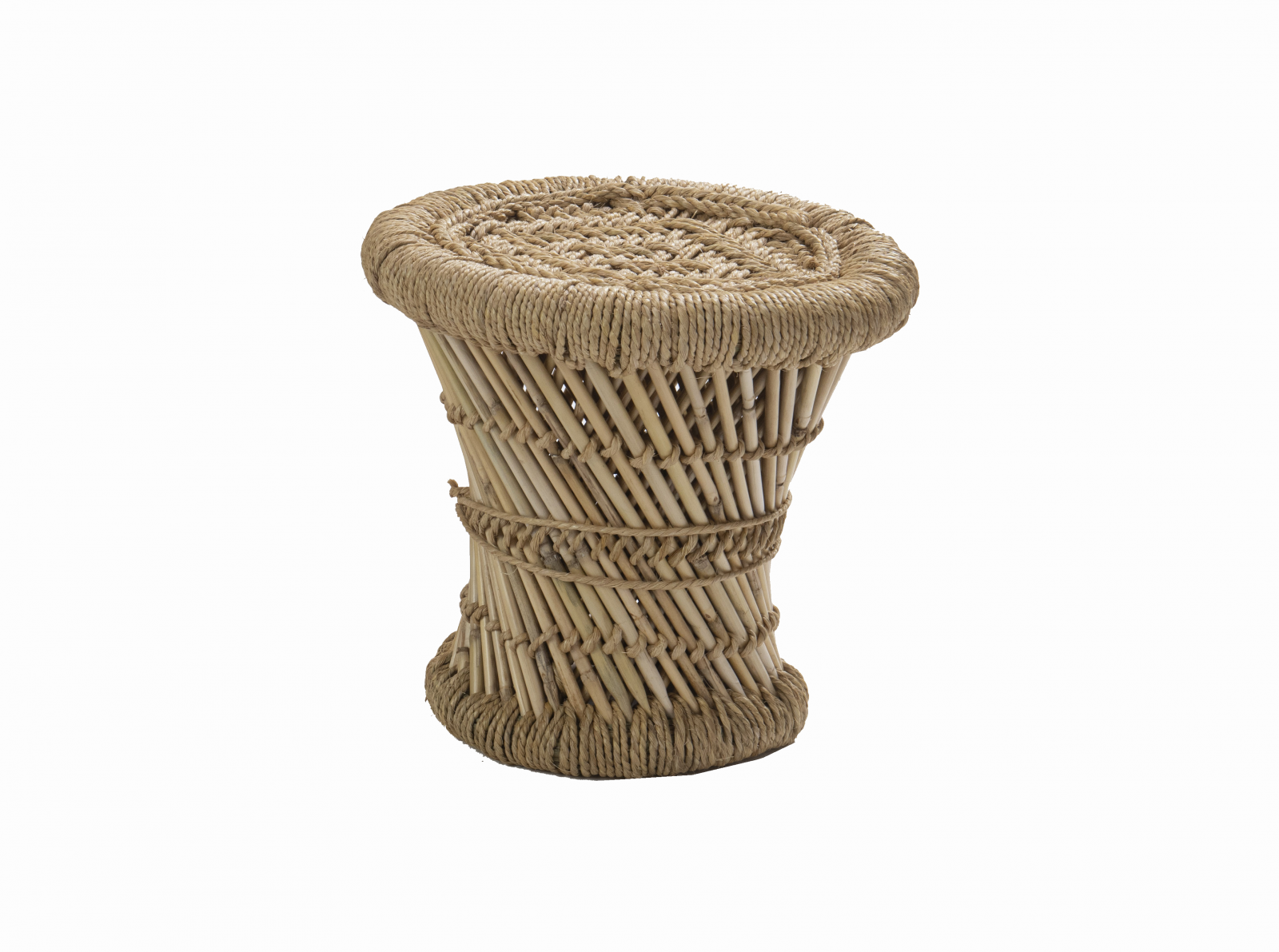 Rental of small bamboo pouf