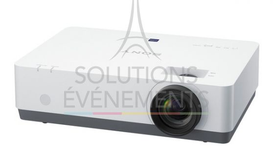 Sony VPL-EX345 video projector rental with optics included