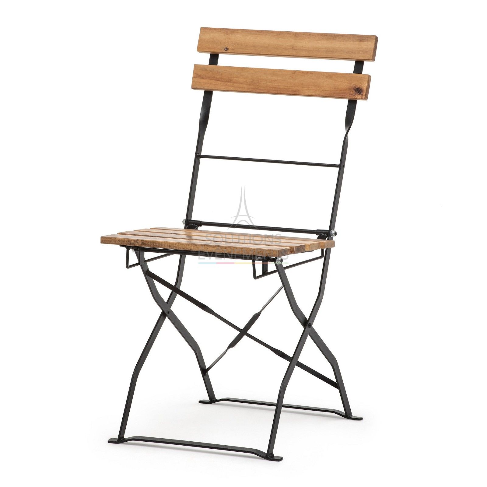 Square wooden slat chair rental