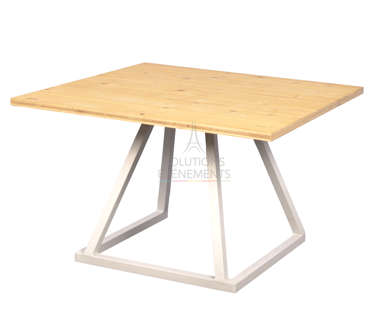 Location de table basse lounge Linea avec plateau éco responsable