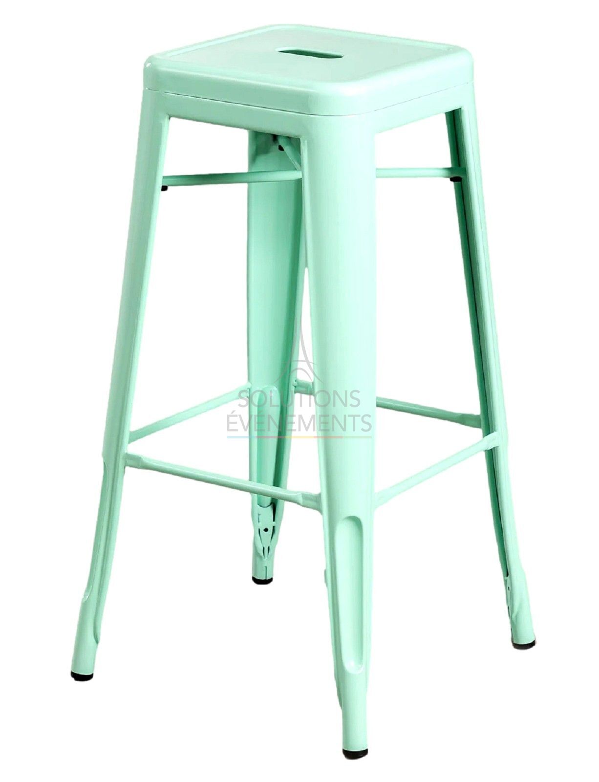 Industrial style high stool rental