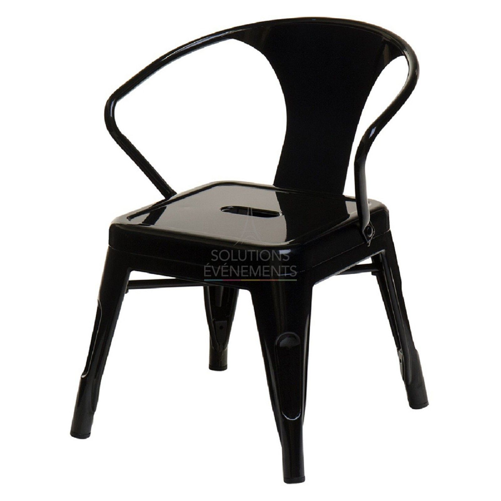 Rental of industrial metal chair for children