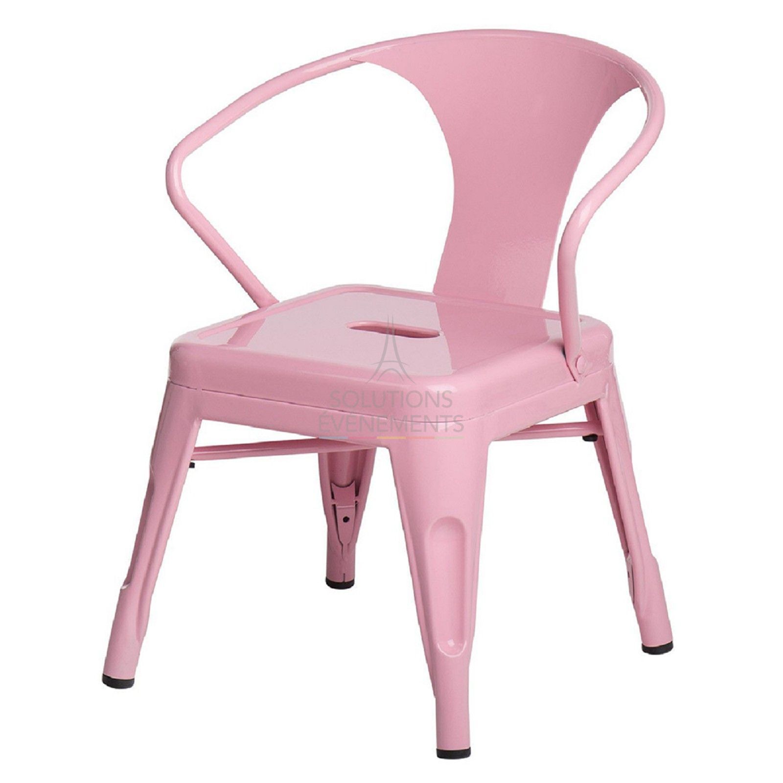 Rental of industrial metal chair for children