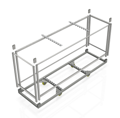 Rental of wheeled trolley for transport