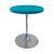 Rental of turquoise pedestal table, diameter 70cm