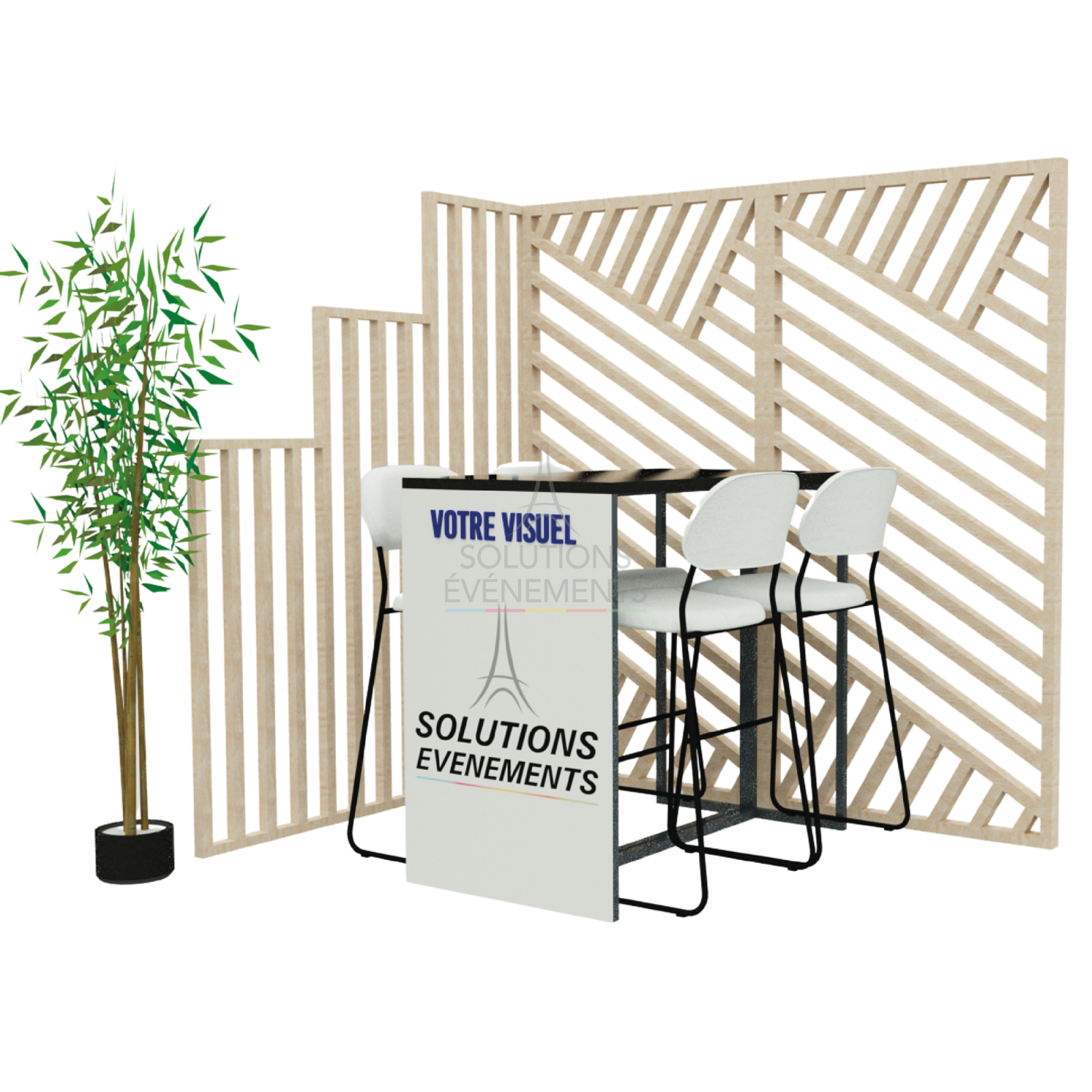 Premium exhibition stand pack rental - Versailles L