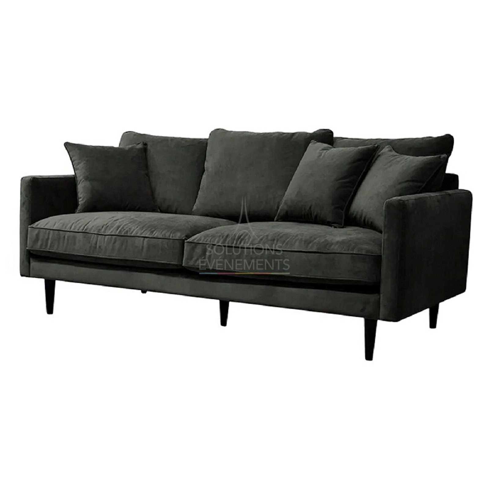 3 seater velvet sofa rental