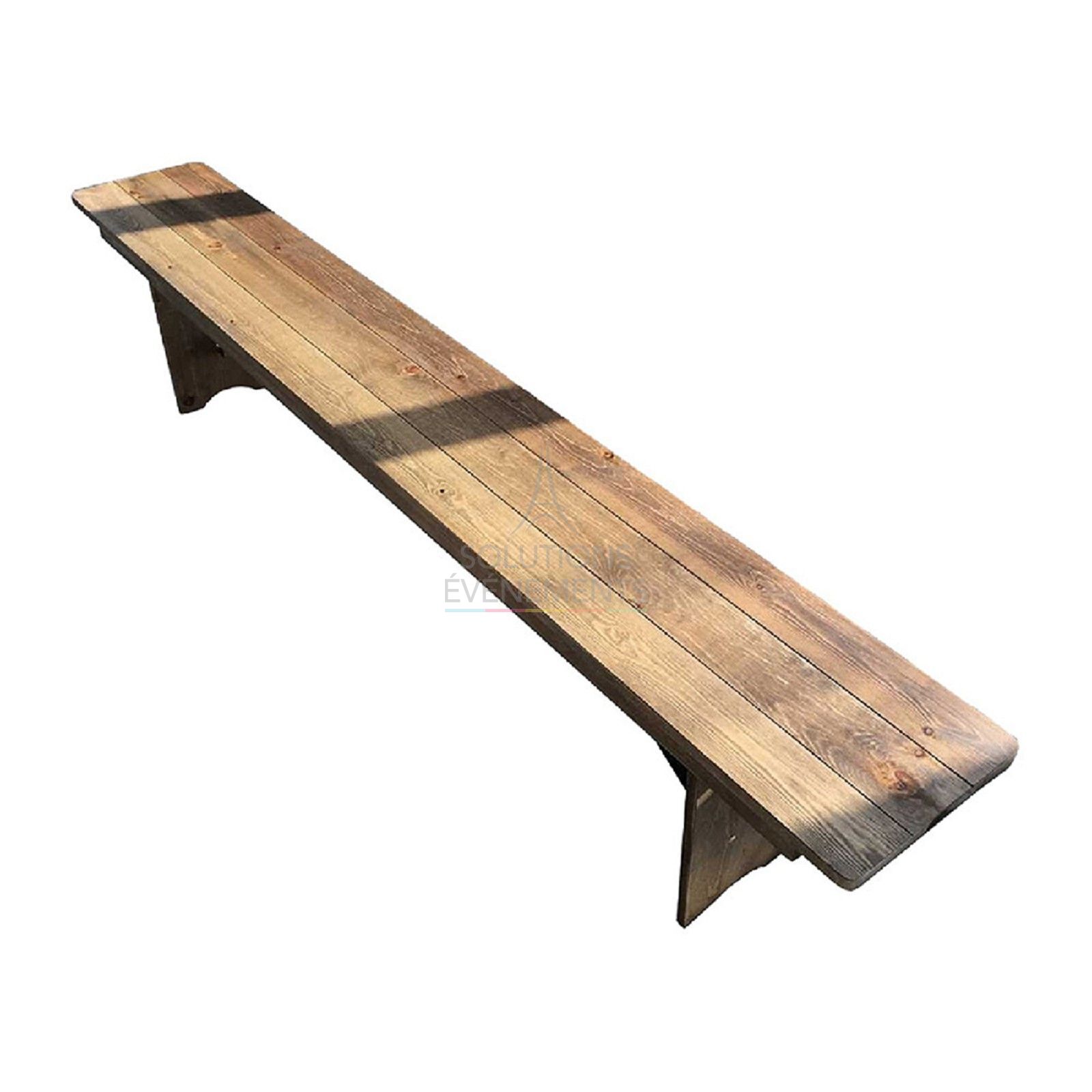 Rental vintage wooden bench