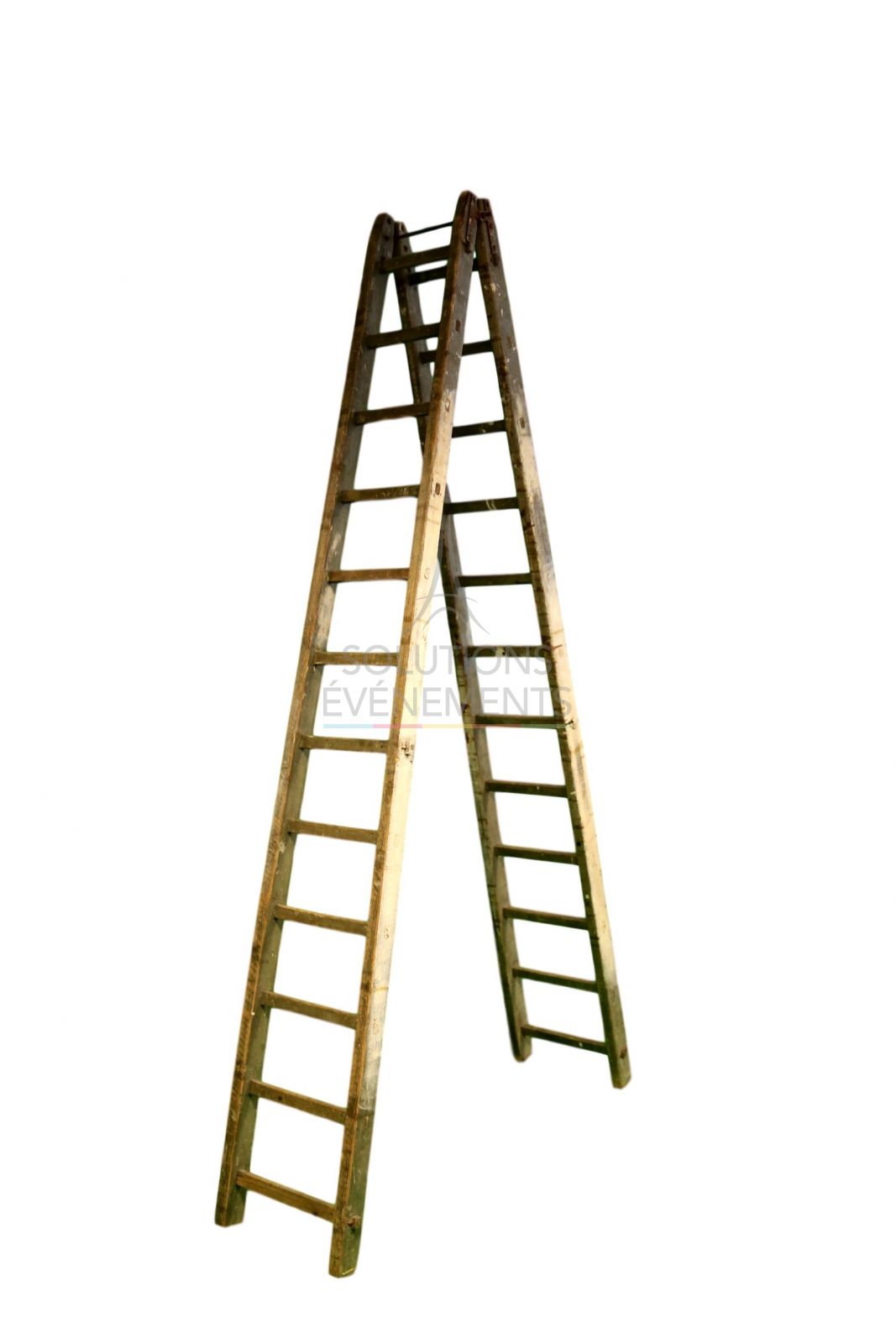 Vintage type wooden ladder decorative rental
