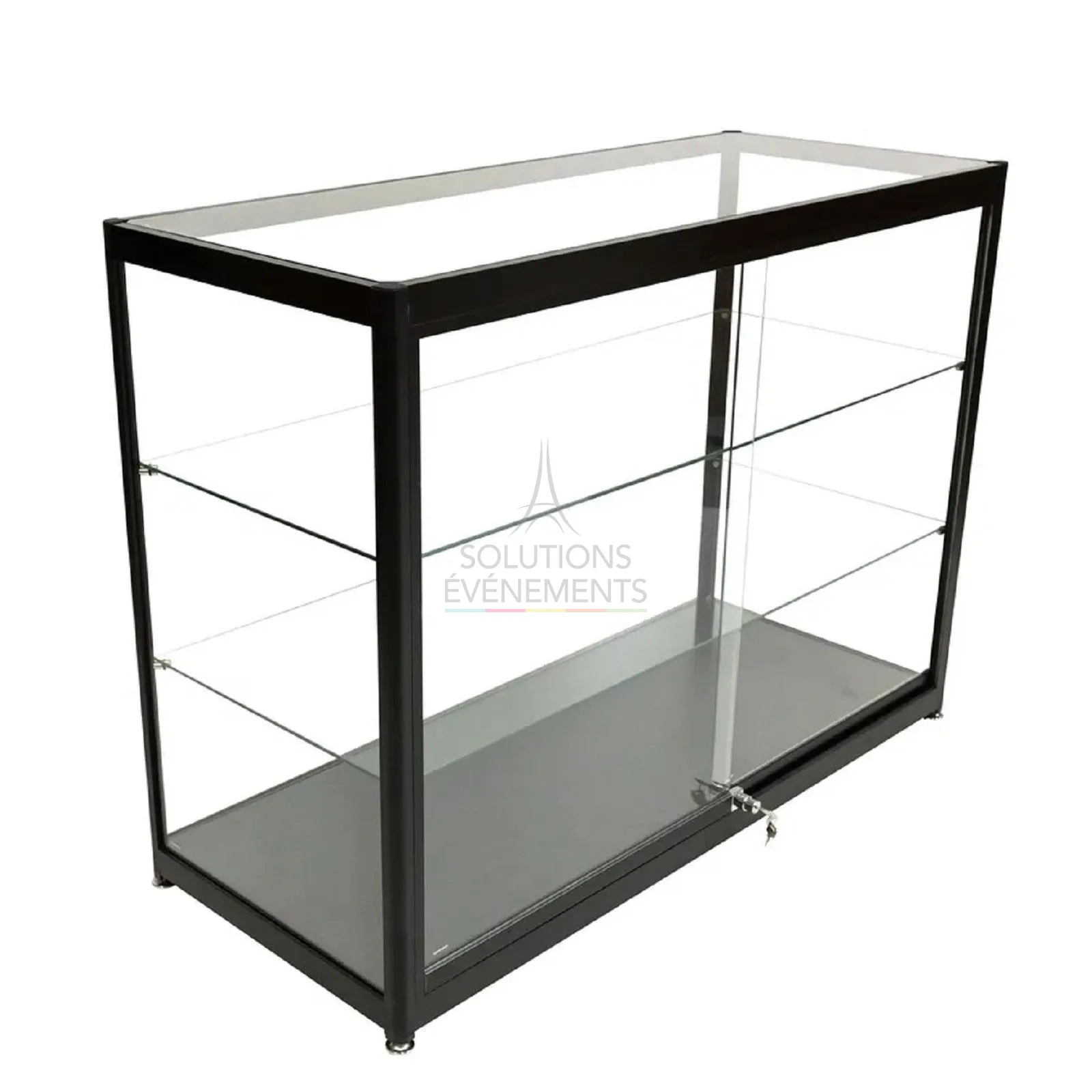 Location de vitrine basse noire