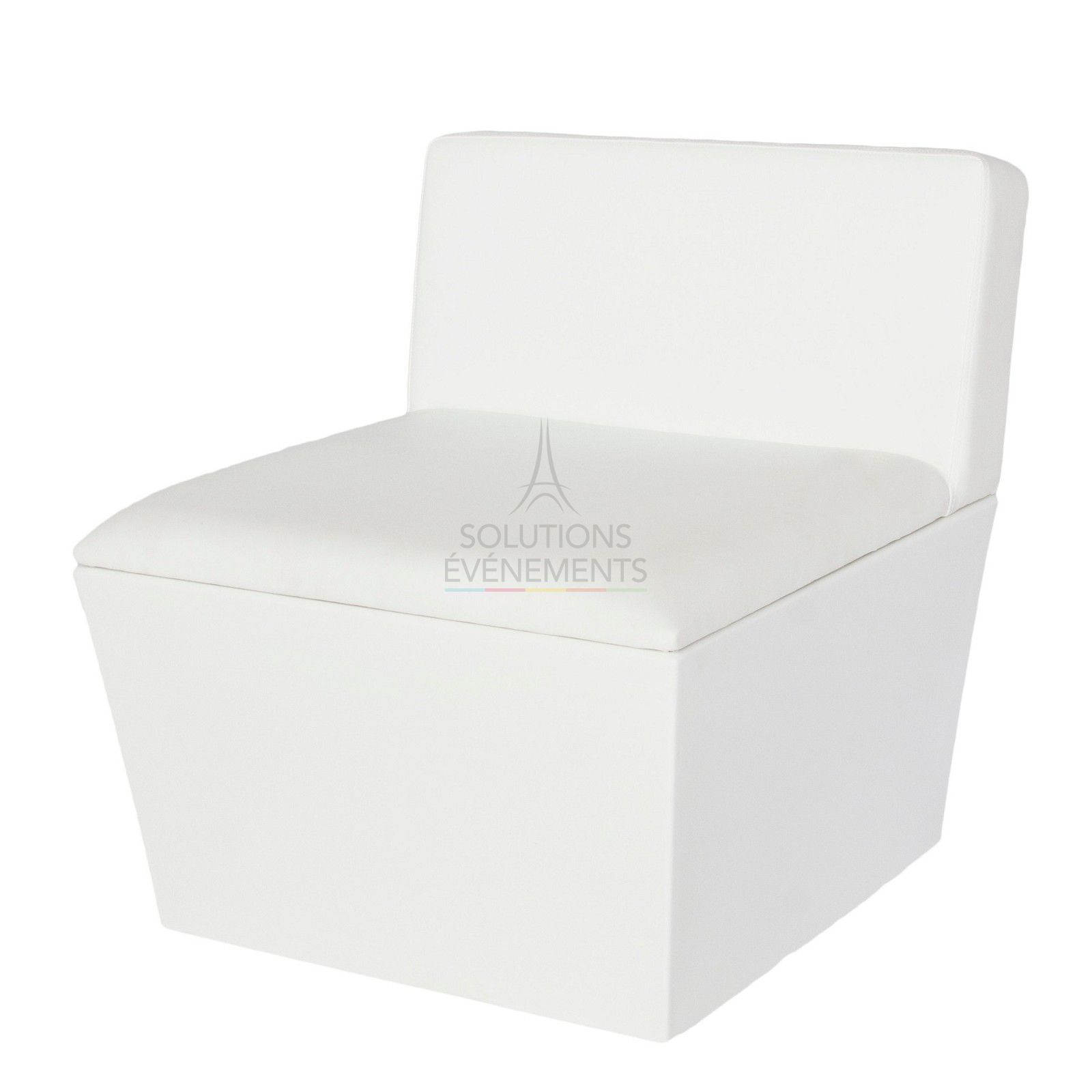 White Conic armchair rental - White seat