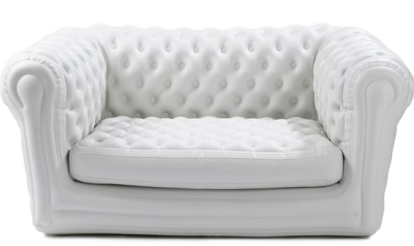 White inflatable sofa rental