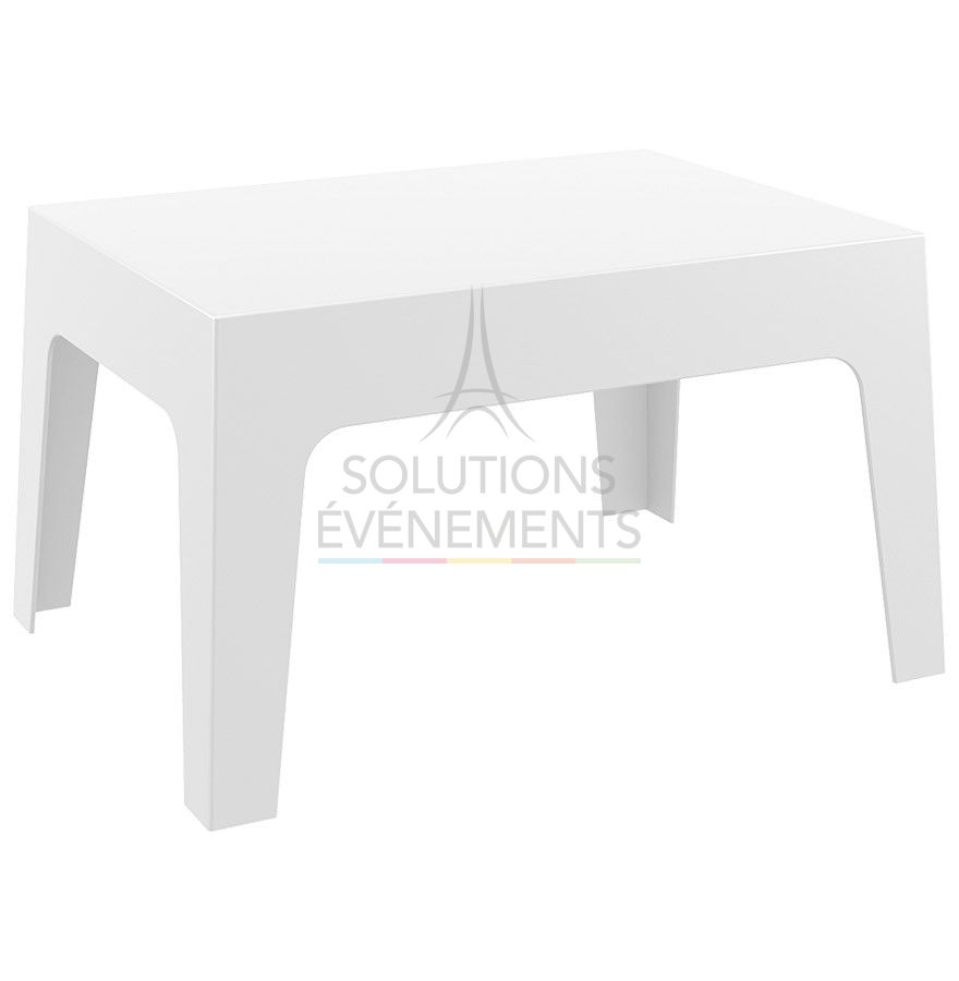 Location de table basse lounge en plastique pour intérieur/extérieur