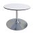 Rental of white coffee table diameter 60cm