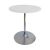 Rental of white pedestal table, diameter 70cm