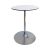 Rental of white pedestal table, diameter 60cm